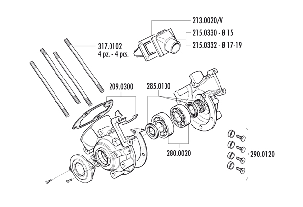 Exploded view Parts 170.0010