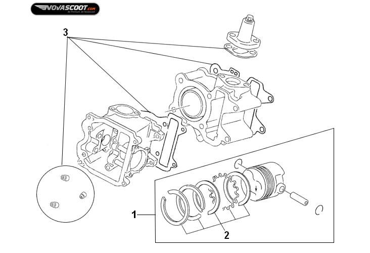 Exploded view Parts 19040010