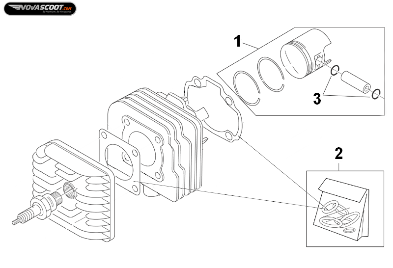 Exploded view Parts 19040046