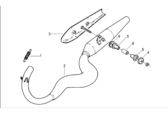Exploded view Exhaust