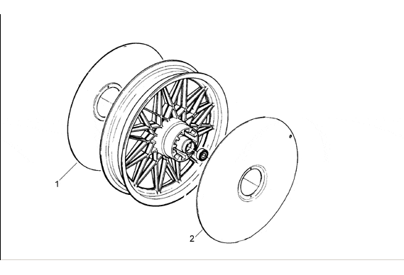 Exploded view Wheel cap