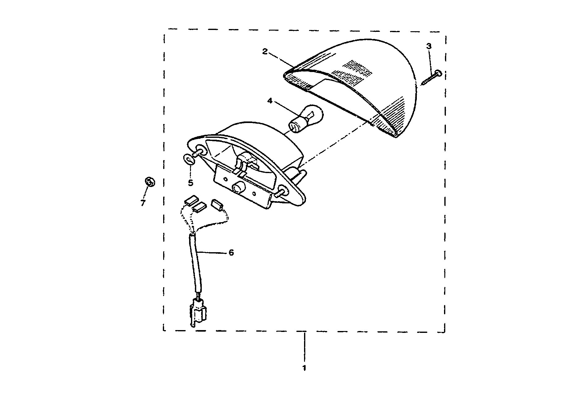 Exploded view Taillight