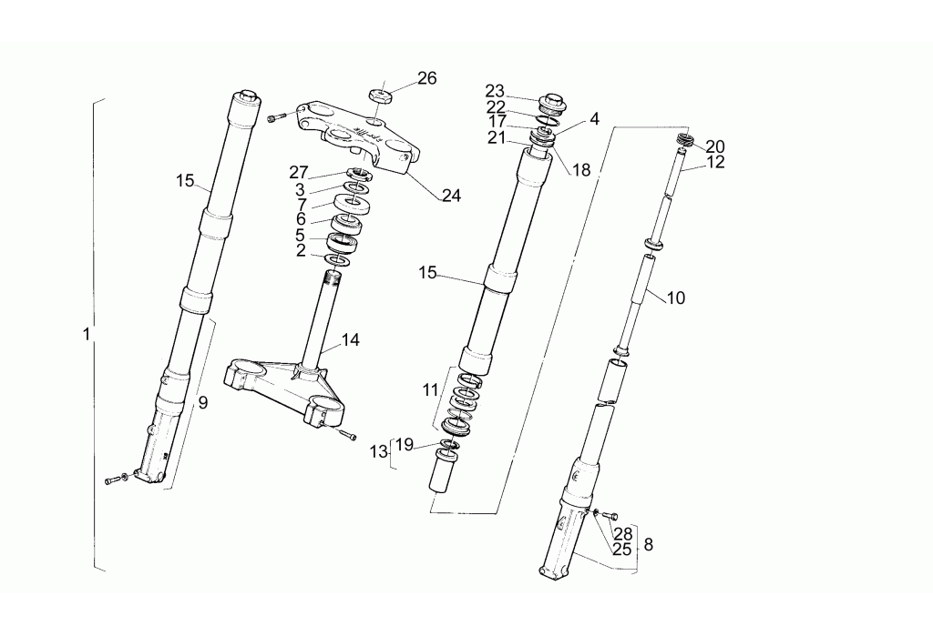 Exploded view Gabel (L)