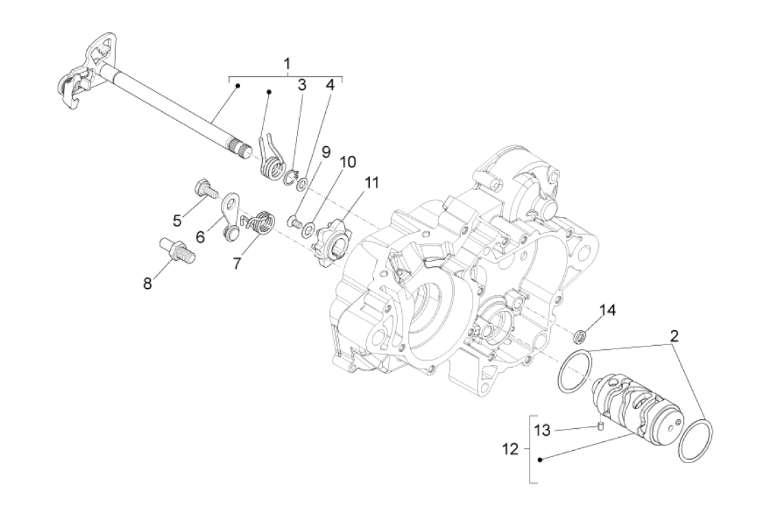 Exploded view Gear box