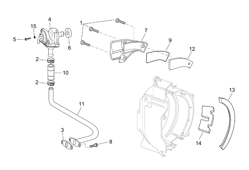 Exploded view Secondary air system(SLS) (I)