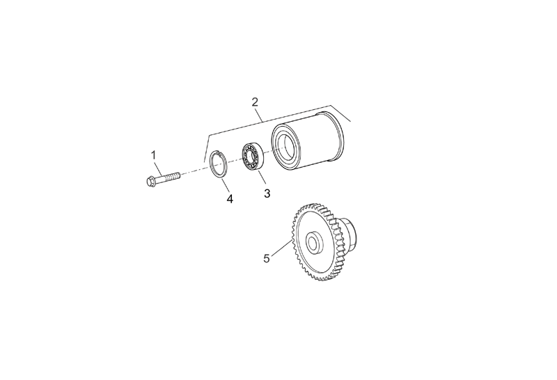 Exploded view Damper pulley