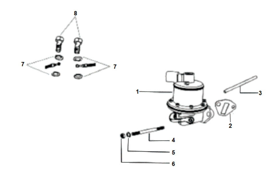 Exploded view Pompa carburante