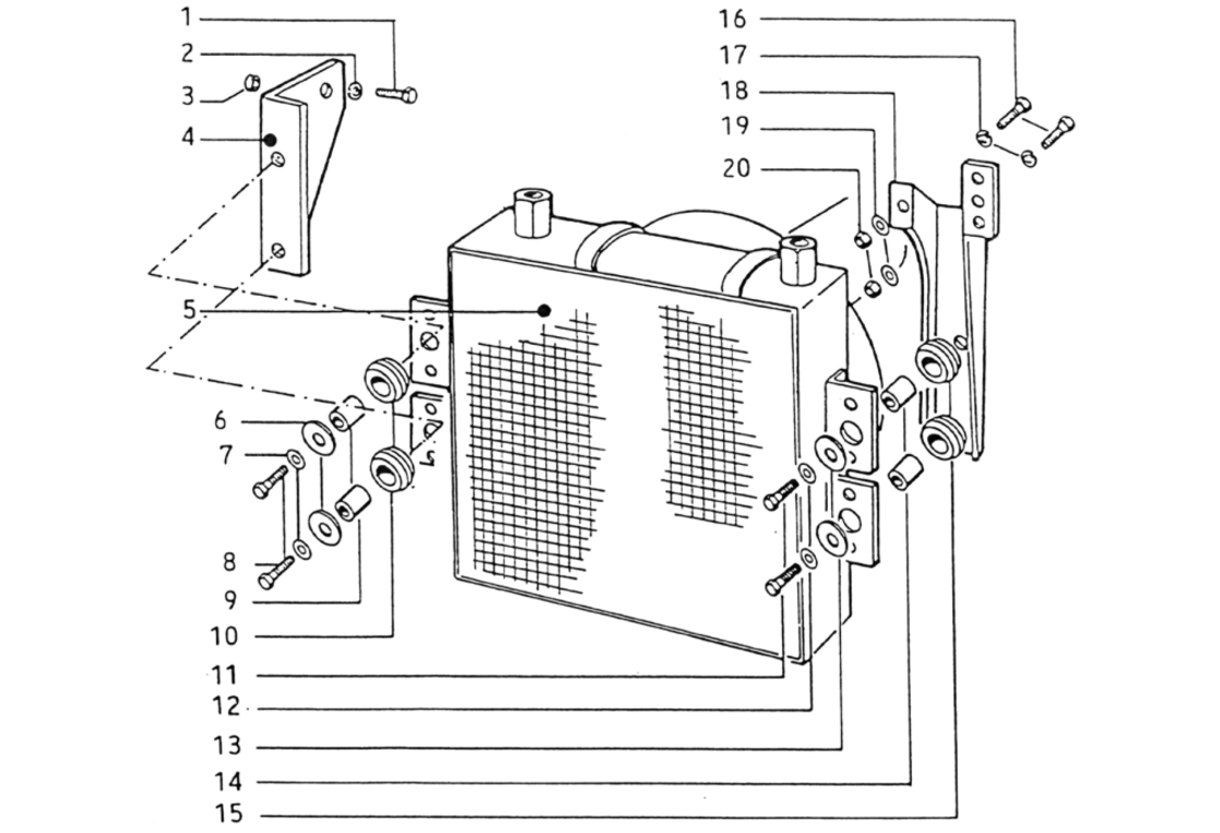 Exploded view Radiateur