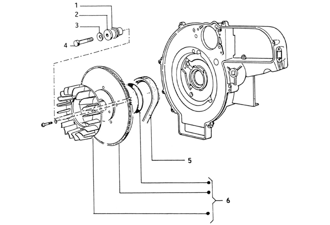 Exploded view Rotor - Ventilatore