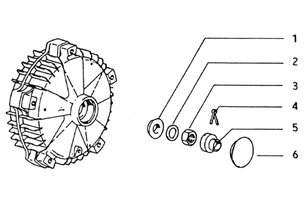 Exploded view Cono (Asse posteriore)