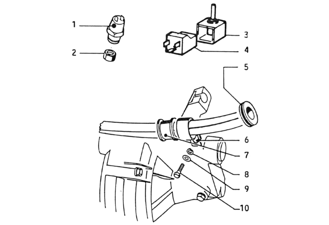 Exploded view Pulsante stop