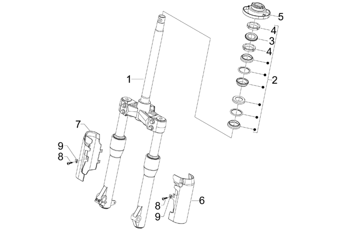 Exploded view Stuur