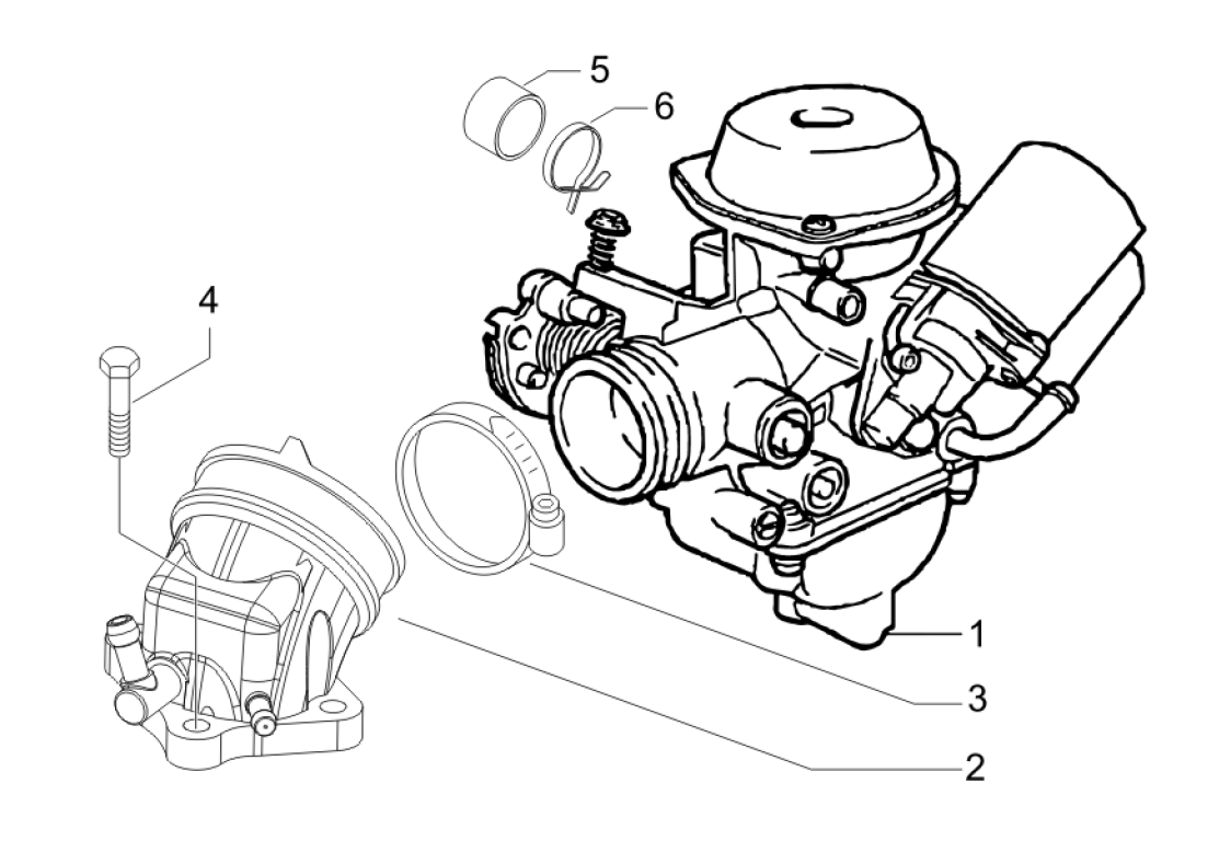 Exploded view Carburatore 