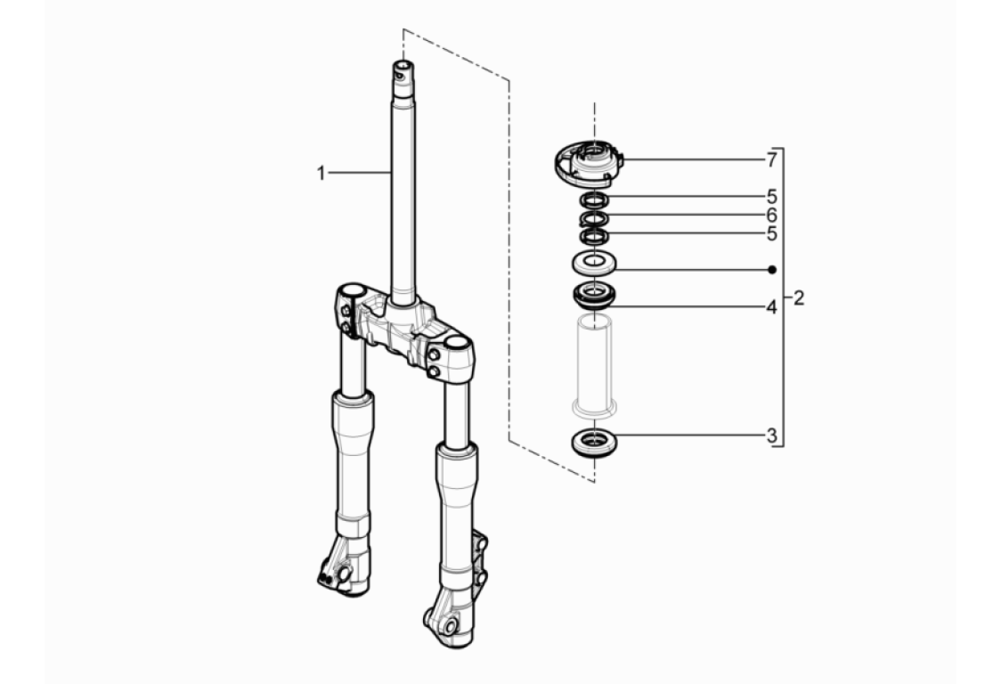 Exploded view Gabel
