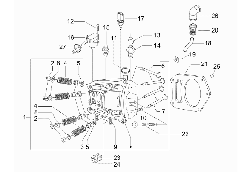 Exploded view Culata