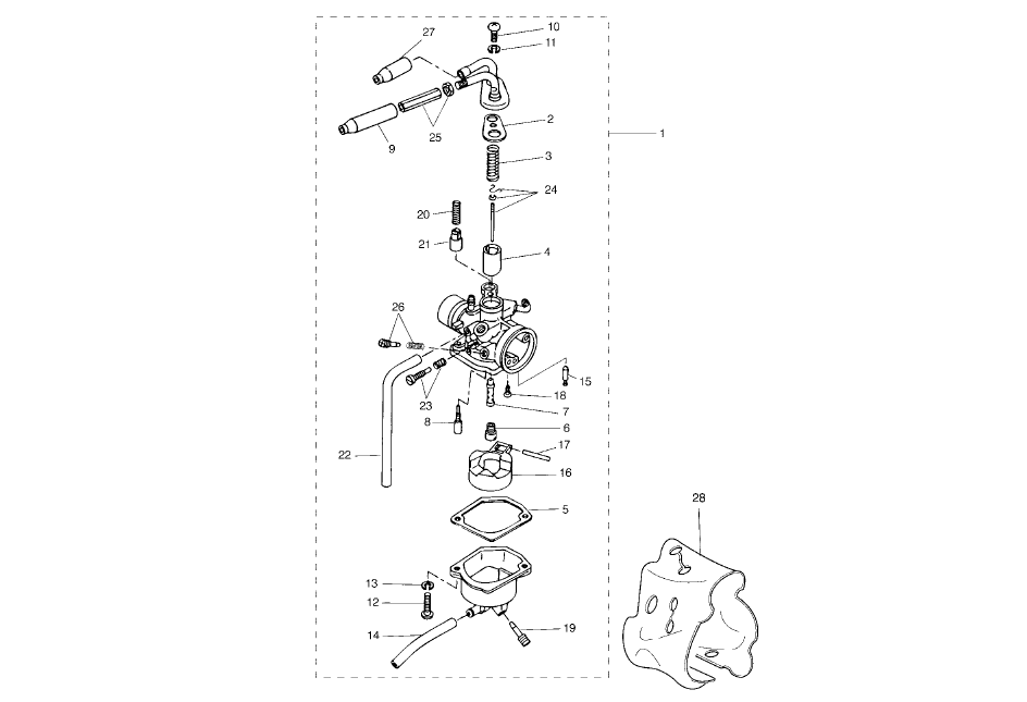 Exploded view Carburateur - Starter automatique