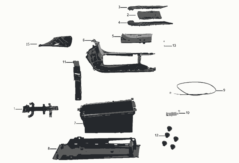 Exploded view Batterie