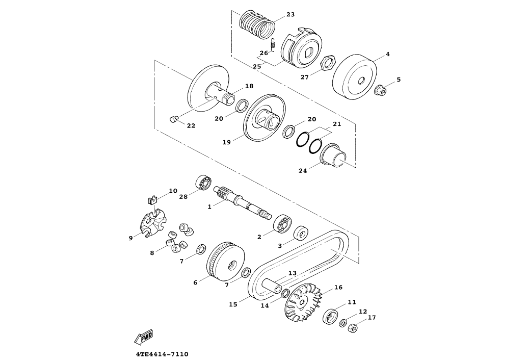 Exploded view Clutch