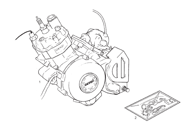 Exploded view Motore