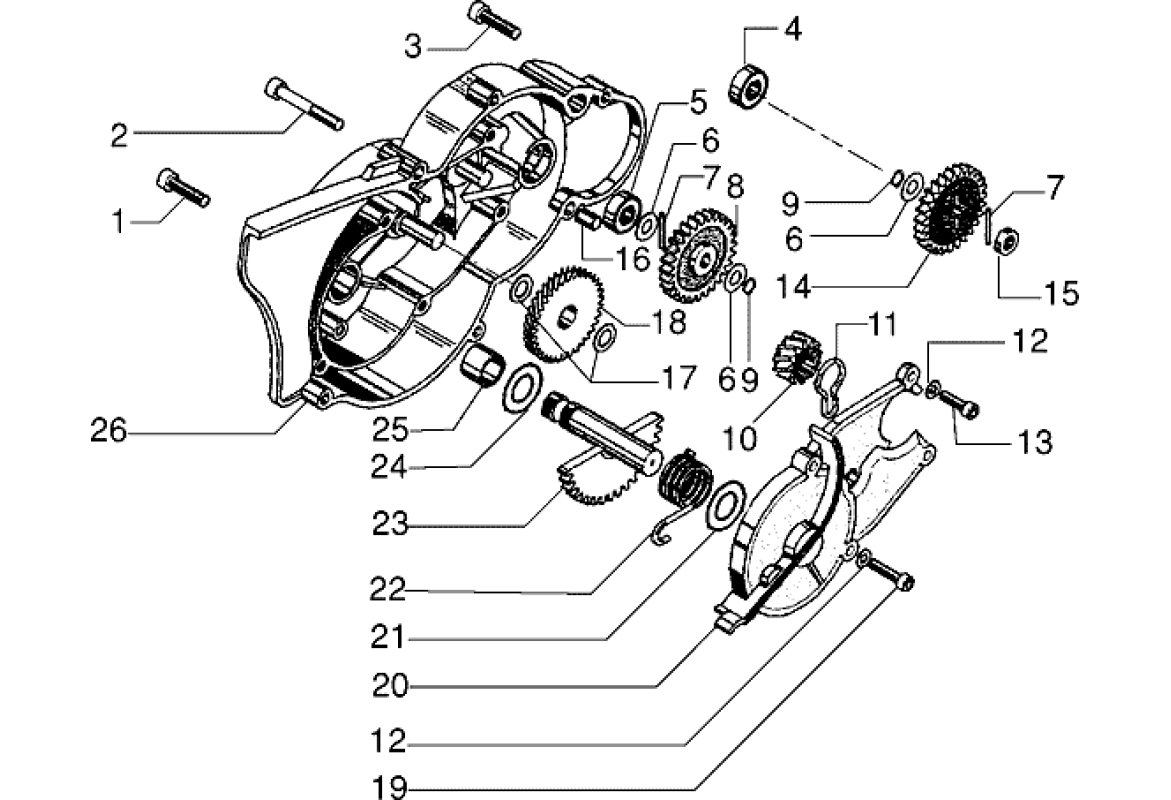 Exploded view Getriebe