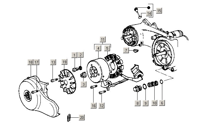Exploded view Ignition