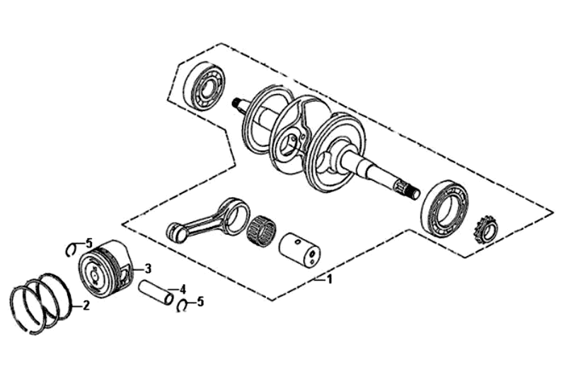 Exploded view Vilebrequin