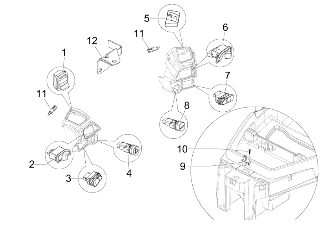 Exploded view Switch