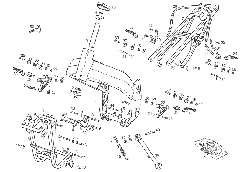 Exploded view Chasis