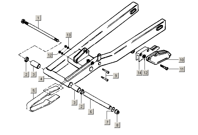 Exploded view A-Arms - Bremsscheibe - Nabe