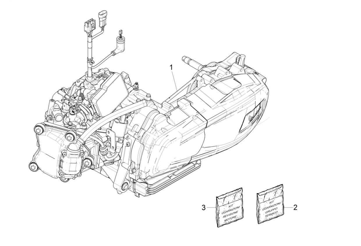 Exploded view Engine
