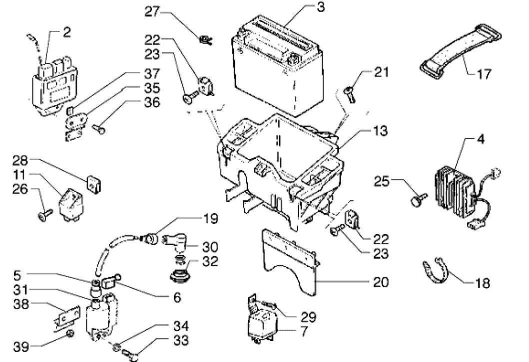 Exploded view Accu