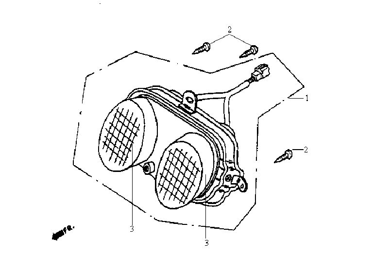 Exploded view Koplamp 