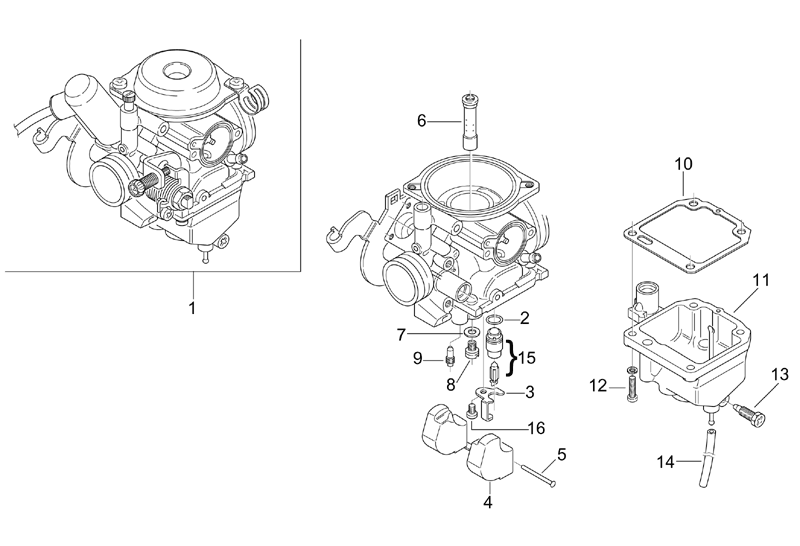 Exploded view Carburateur - Pointeau