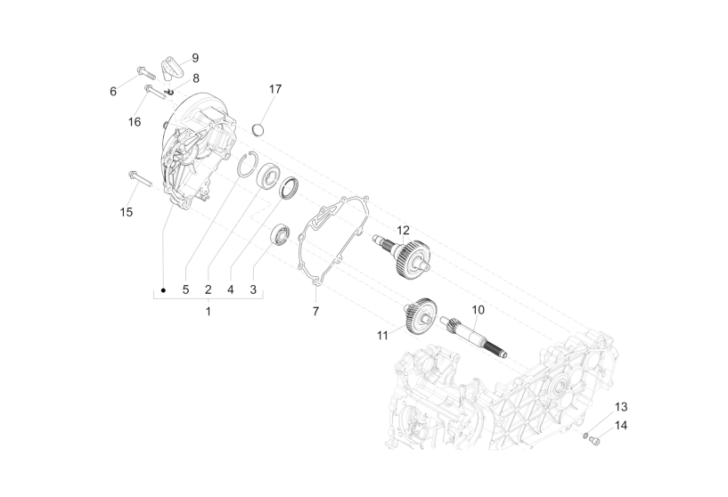 Exploded view Antriebswelle