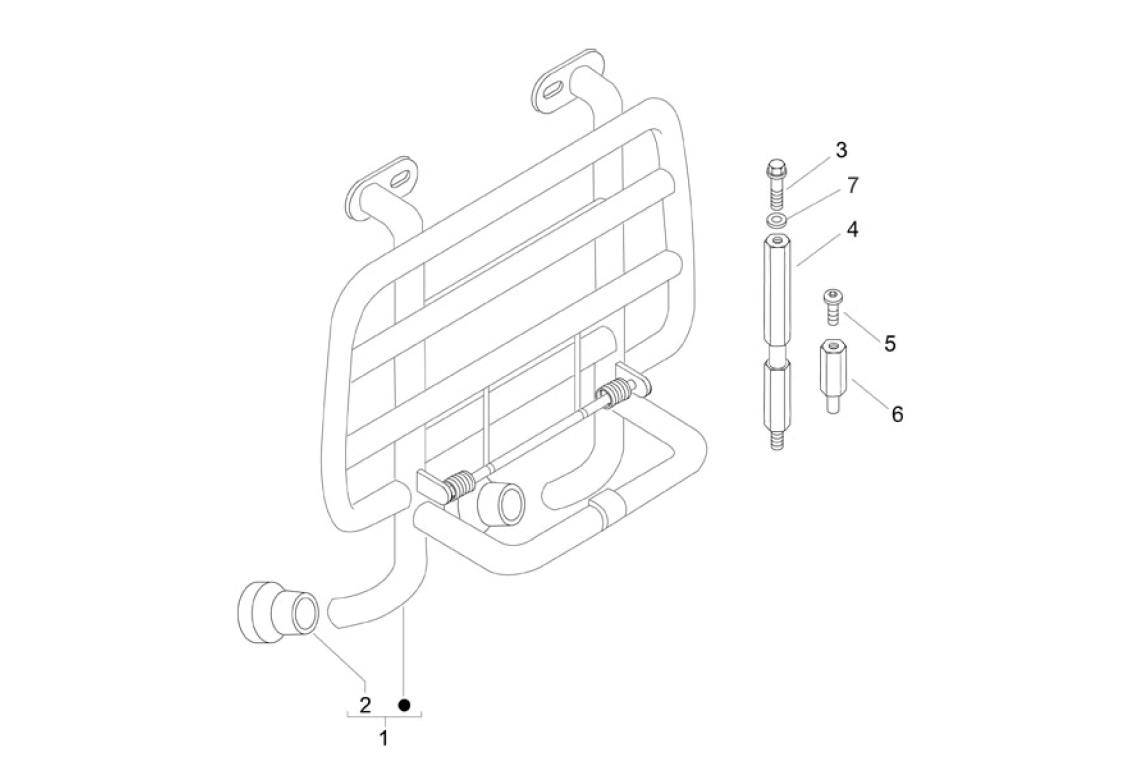 Exploded view Front carrier