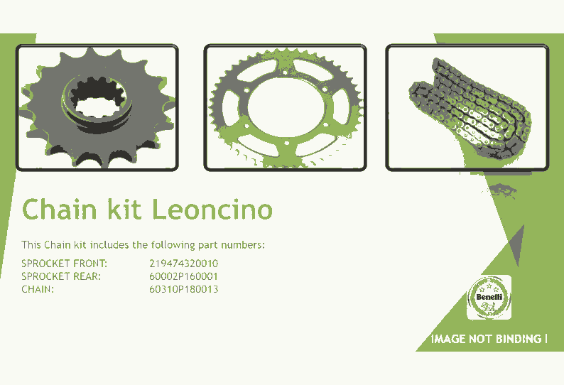 Exploded view CHAINKIT LEONCINO