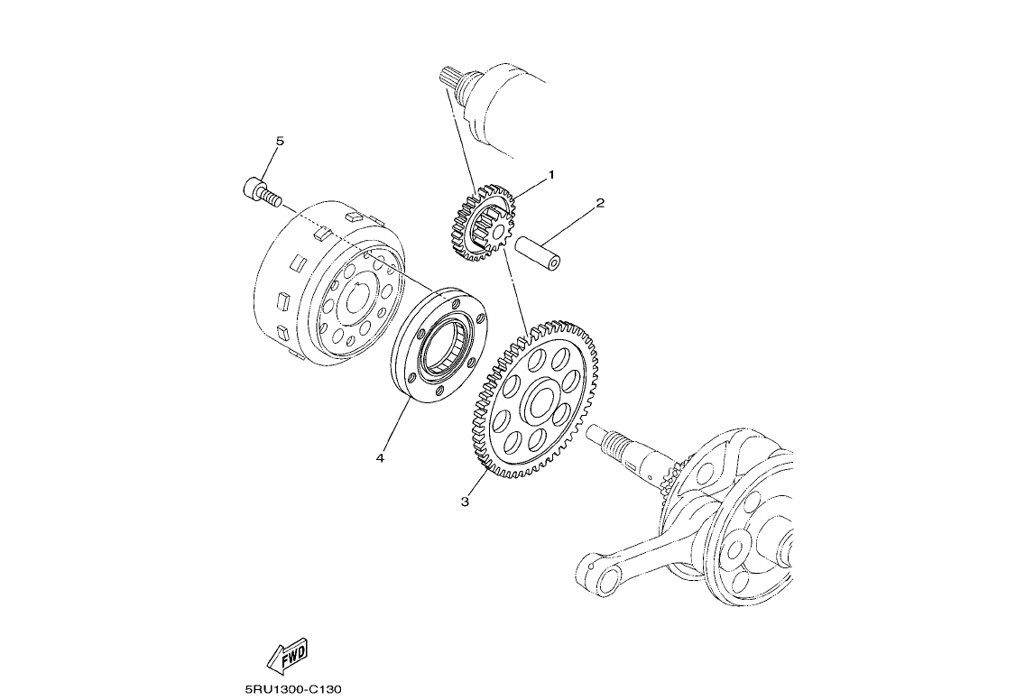 Exploded view Startsysteem