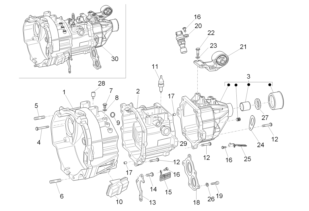 Exploded view Transmission