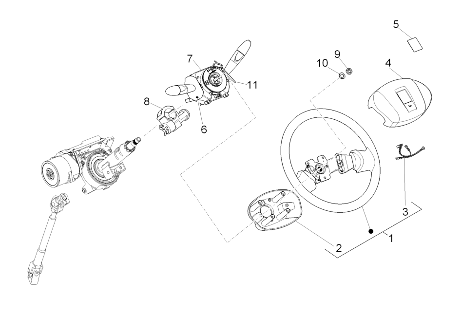 Exploded view Volant