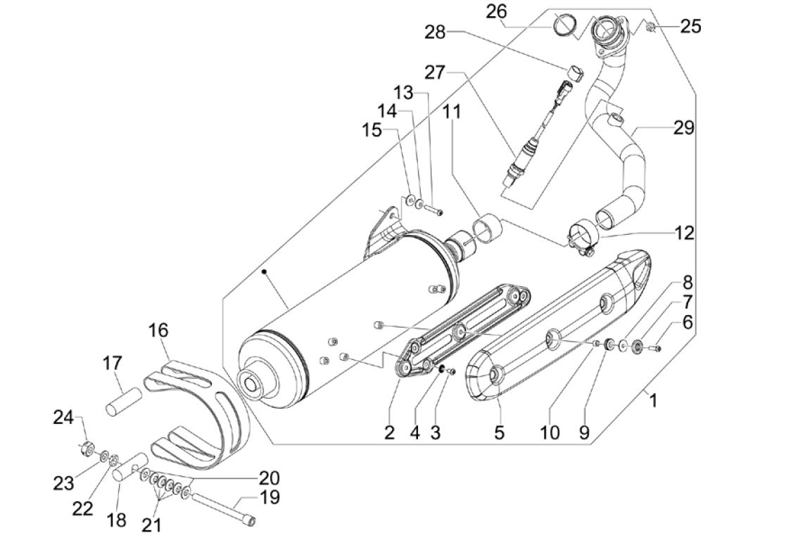 Exploded view Marmitta