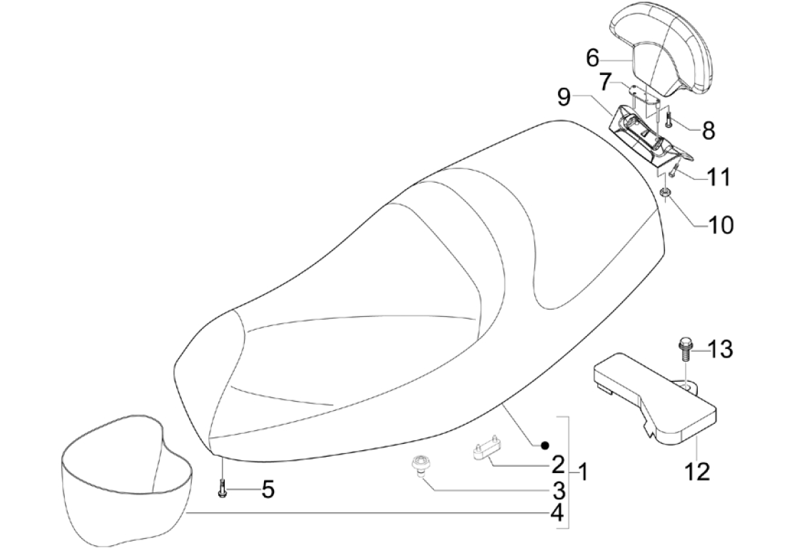 Exploded view Selle