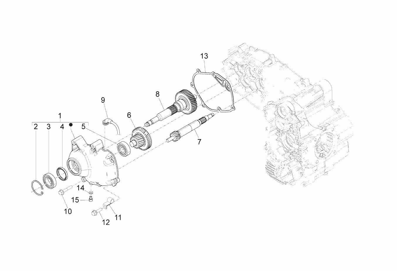 Exploded view Semiasse