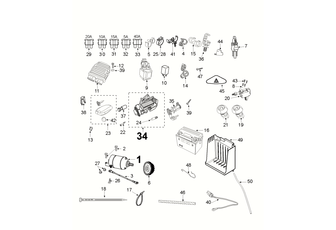 Exploded view Electric Equipment Since Vga X1aabbk0007678