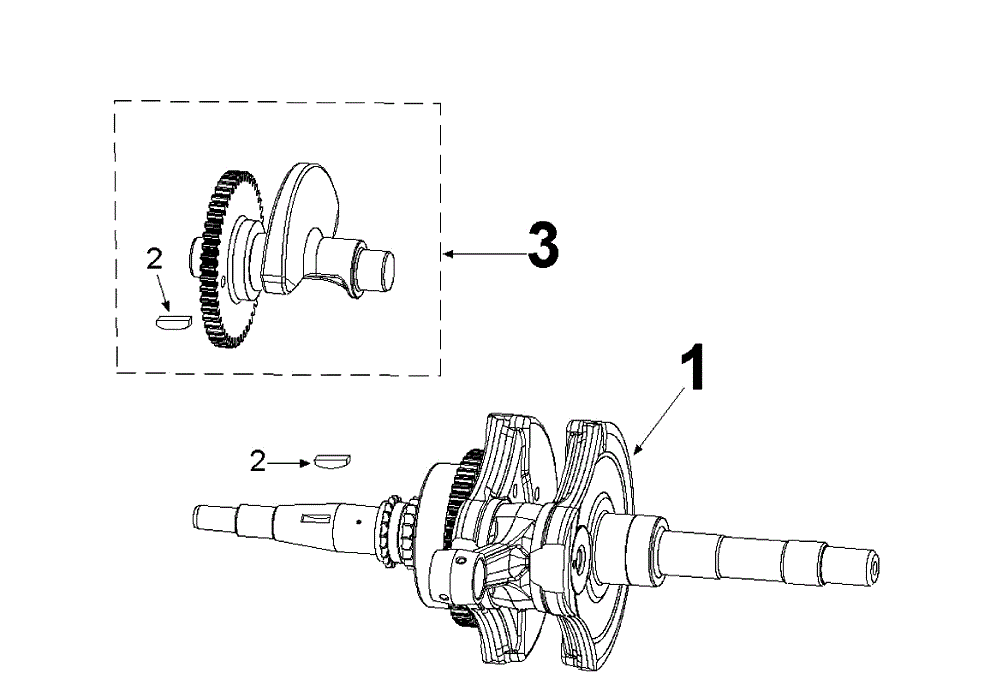 Exploded view Vilebrequin - Piston