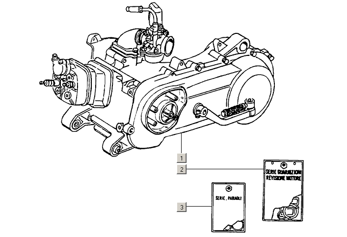 Exploded view Motor