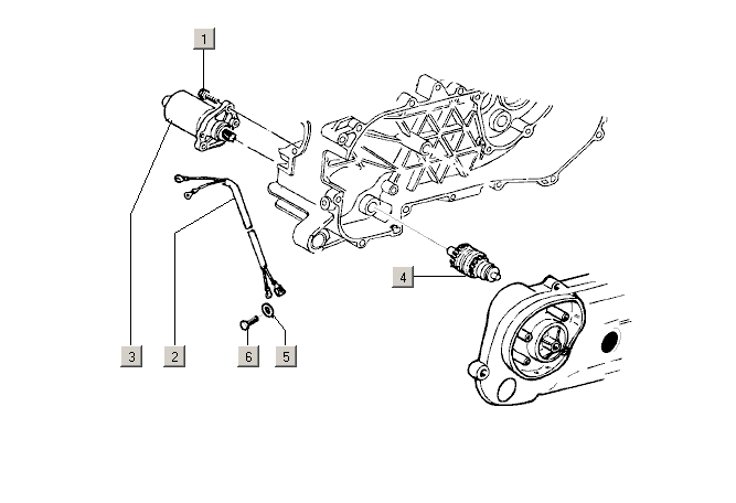 Exploded view Startmotor - oliepomp