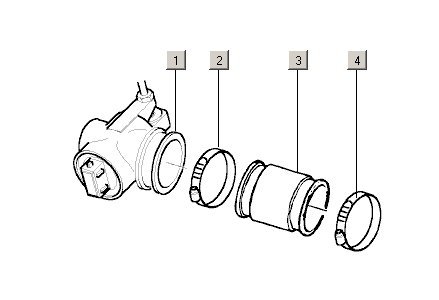 Exploded view Gasklep