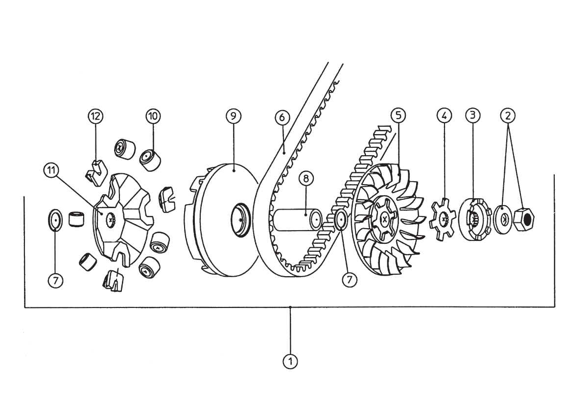 Exploded view Variateur (TP9921810)