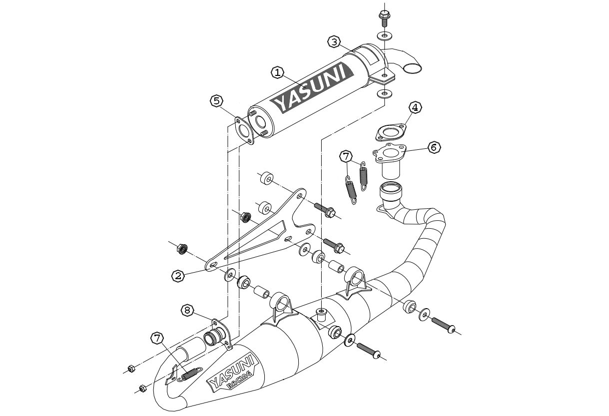 Exploded view Demper (0145TUB317)