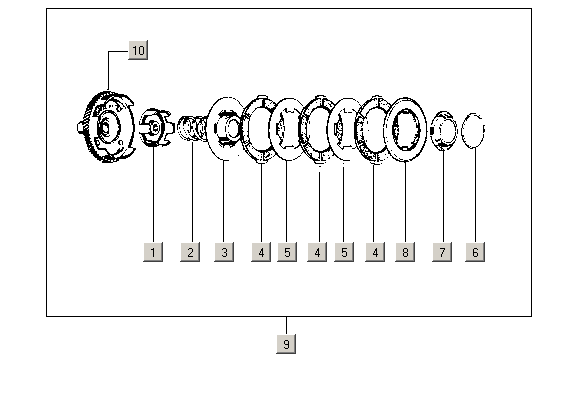 Exploded view Embrayage